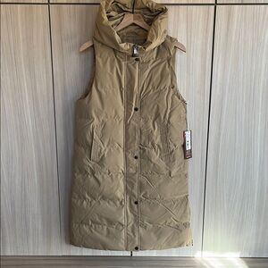 Kyodan Women's Tan Hooded Puffer Vest